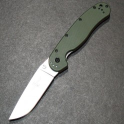 Ontario RAT Folder Model 1 зелёная рукоять, матовый клинок